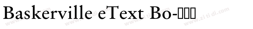 Baskerville eText Bo字体转换